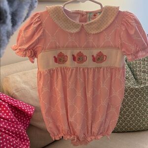 Smocked Bubble with Teapot Design